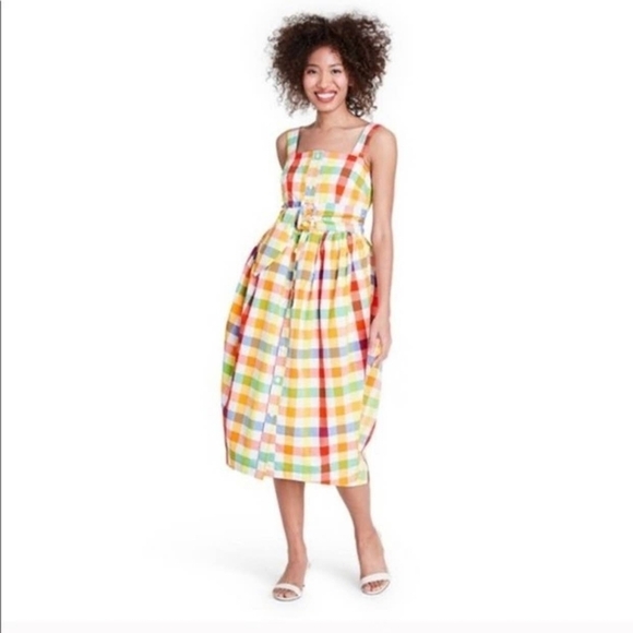 Christopher John Rogers Multicolor Plaid Dress - Picture 13 of 15
